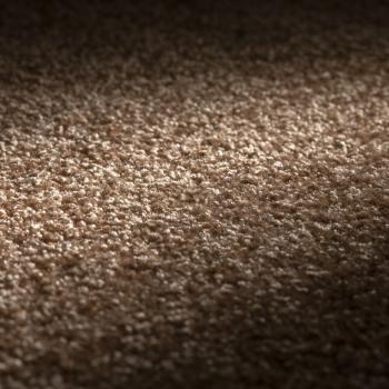 Preview: Oberflächenansicht hell bis dunkler JAB Amaze 067 fraisebraun – Velours Teppichboden